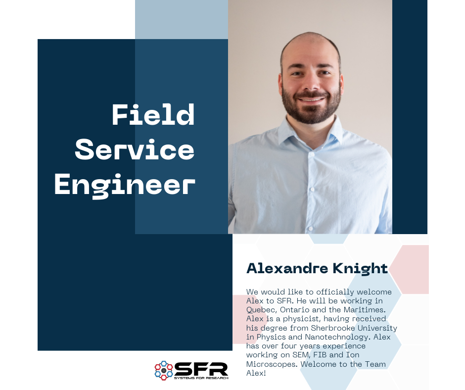 SFR Welcomes our Newest Field Service Representative Alexandre Knight!