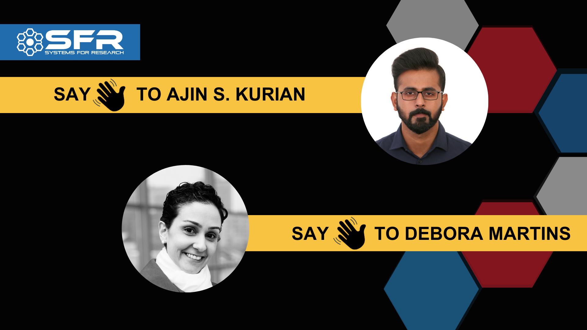 Introducing the Newest Members of the SFR Team, Ajin and Debora!