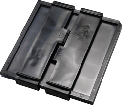 4 x 4" Conductive Black Plastic Trays with Clear Anti-Static Lids for Die & Sample Storage - Systems for Research