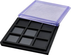 4 x 4" Conductive Black Plastic Trays with Clear Anti-Static Lids for Die & Sample Storage - Systems for Research