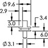 Ø9.6mm Diameter Double 90º SEM Mount, short 6mm pin - Systems for Research