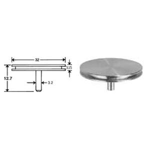 Large Ø32mm x 9.5mm pin height - Systems for Research