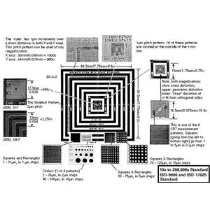 SEM Magnification Standard and Stage Micrometer MRS-4 - Magnification Reference Standards - Systems for Research