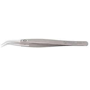 Imr Batteries Stainless Steel / Ceramic Tweezers - Curved White Tips